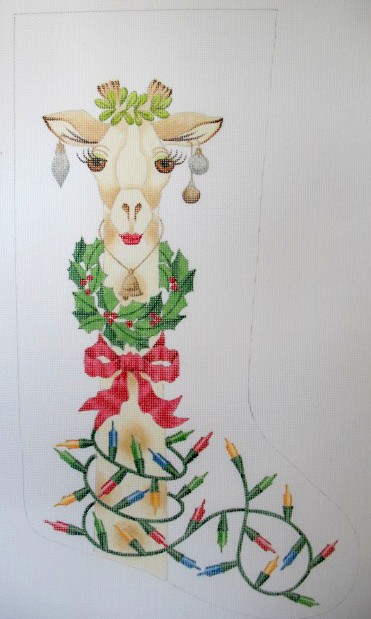 click here to view larger image of High Season Stocking (hand painted canvases)