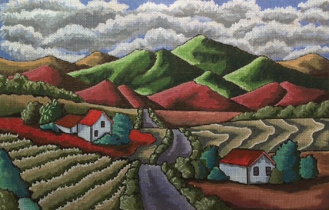 click here to view larger image of Winding Road (hand painted canvases)