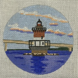 click here to view larger image of Plum Beach Light - RI (hand painted canvases)