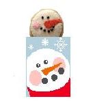 click here to view larger image of Snowman Treat Bag With Snowman (hand painted canvases)