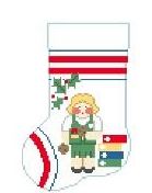 click here to view larger image of Girl Scout Mini Sock (hand painted canvases)
