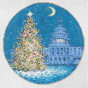 click here to view larger image of DC Tree Ornament (hand painted canvases)