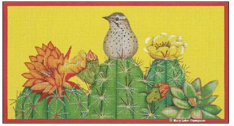 click here to view larger image of Cactus Wren (hand painted canvases)