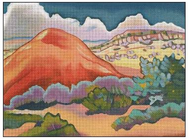 click here to view larger image of Red Hill Morning (hand painted canvases)