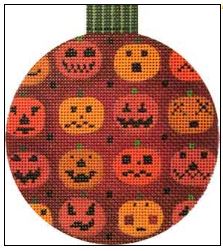 click here to view larger image of Pumpkin Jacks (hand painted canvases)