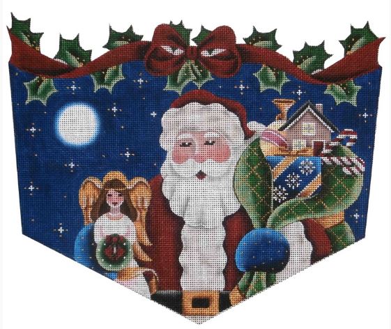 click here to view larger image of Angel Topper Santa - 13ct (hand painted canvases)