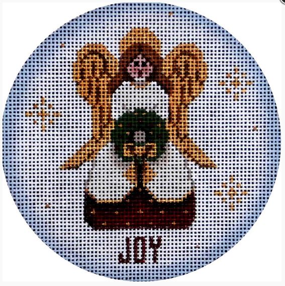 click here to view larger image of Joy Ornament (hand painted canvases)