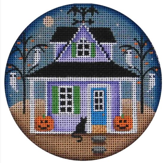 click here to view larger image of Halloween Cottage (hand painted canvases)