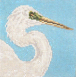 click here to view larger image of Great Egret (hand painted canvases)