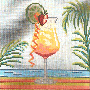 click here to view larger image of Tequila Sunrise - 18ct  (hand painted canvases)