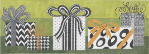 click here to view larger image of Pretty Packages (hand painted canvases)