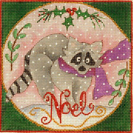click here to view larger image of Woodland Wishes - The Raccoon (Small) (hand painted canvases)
