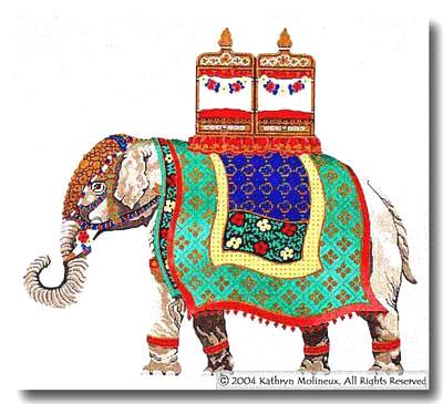 click here to view larger image of Elephant - Large (hand painted canvases)