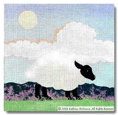 click here to view larger image of And Day (Sheep) (hand painted canvases)
