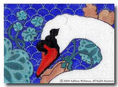 click here to view larger image of Details - Mute Swan (hand painted canvases)