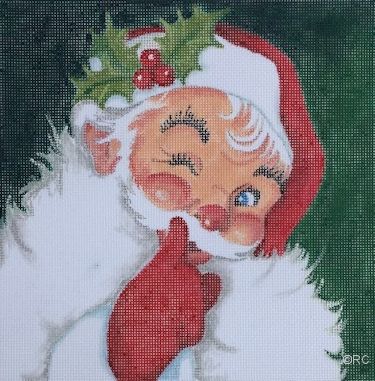 click here to view larger image of Santa Whisper (hand painted canvases)