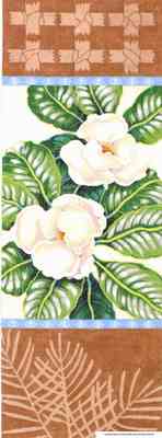 click here to view larger image of Magnolia Scroll (hand painted canvases)