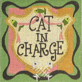 click here to view larger image of Cat In Charge (hand painted canvases)