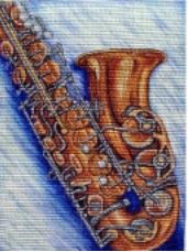 click here to view larger image of Sax (hand painted canvases)