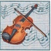 click here to view larger image of Violin (hand painted canvases)