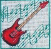 click here to view larger image of Electric Guitar (hand painted canvases)