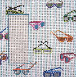 click here to view larger image of Sunglasses Eyeglass Case (hand painted canvases)