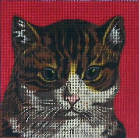 click here to view larger image of Tabby Cat - 18ct (hand painted canvases)