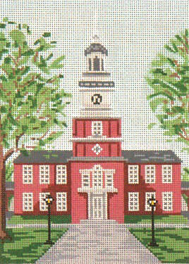click here to view larger image of Independence Hall (Philidelphia) - 18ct (hand painted canvases)