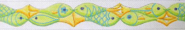 click here to view larger image of Fish-Fish-Fish Belt (hand painted canvases)