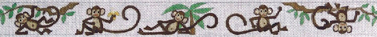 click here to view larger image of Monkeys Belt (hand painted canvases)