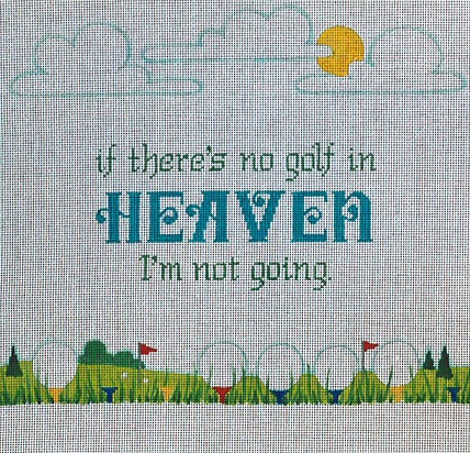 click here to view larger image of No Golf In Heaven (hand painted canvases)