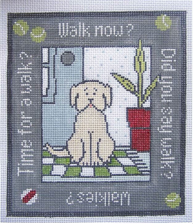click here to view larger image of Dog - Time For A Walk? (hand painted canvases)