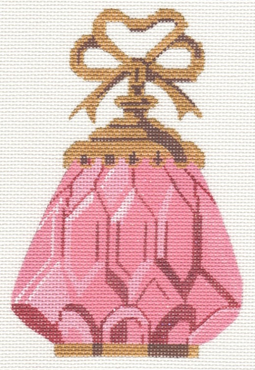 click here to view larger image of Pink Perfume Bottle (hand painted canvases)