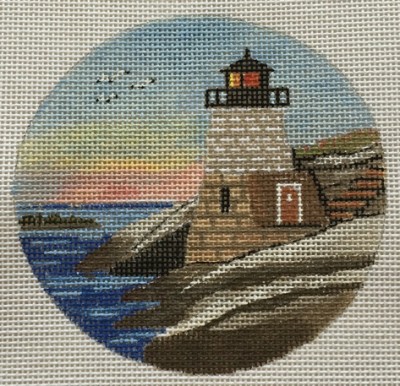 click here to view larger image of Castle Hill Light - RI (hand painted canvases)