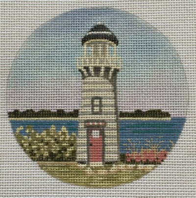 click here to view larger image of Kelleys Island Light Ornament (hand painted canvases)