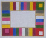 click here to view larger image of Photo Frame - Colorful Stripe 1 (hand painted canvases)