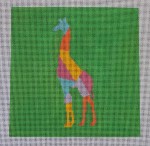 click here to view larger image of Animal Silhouette - Giraffe (hand painted canvases)