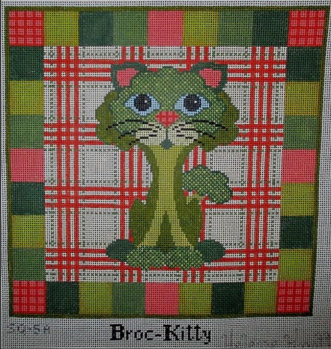 click here to view larger image of Broc-Kitty - 13ct (hand painted canvases)