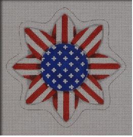 click here to view larger image of Patriotic Sunflower (hand painted canvases)