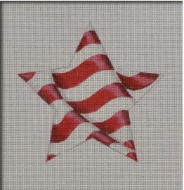 click here to view larger image of Waving Flag Star (hand painted canvases)