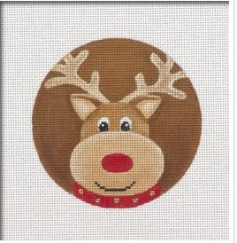 click here to view larger image of Reindeer Chubs Ornament (printed canvas)