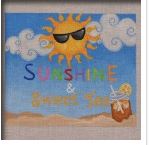 click here to view larger image of Sunshine and Sweet Tea (hand painted canvases)