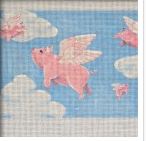 click here to view larger image of Flying Pigs - 18M (hand painted canvases)