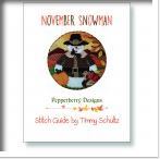 click here to view larger image of Snowman Of The Month November Stitch Guide (books)