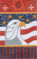 click here to view larger image of Eagle Firecracker (hand painted canvases)