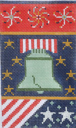 click here to view larger image of Liberty Bell Firecracker (hand painted canvases)