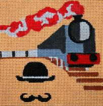 click here to view larger image of Murder On The Orient Express (hand painted canvases)