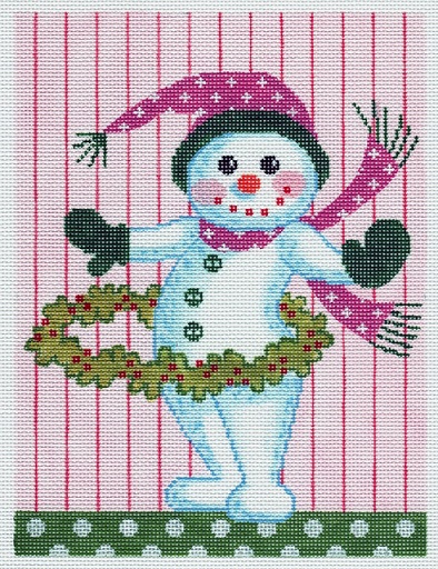 click here to view larger image of Hula Hoop Snow Girl (hand painted canvases)