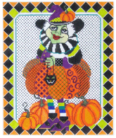 click here to view larger image of Pumpkin Patch Witch (hand painted canvases)