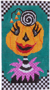 click here to view larger image of Ghoulish Pumpkin Girl (hand painted canvases)